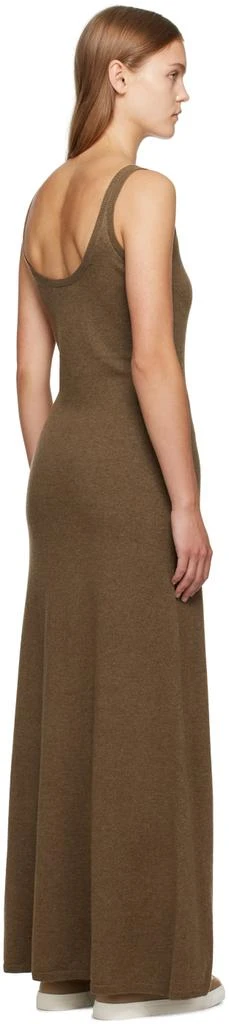 Max Mara Brown Scoop Neck Maxi Dress 3