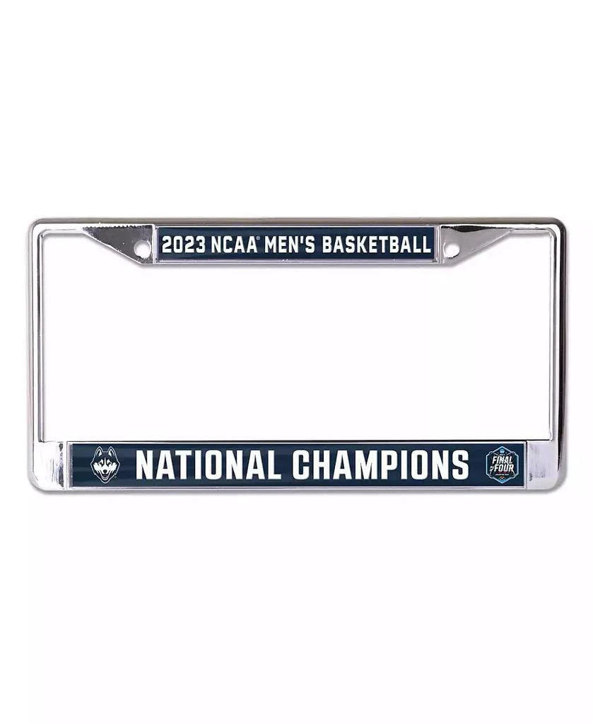 Wincraft UConn Huskies 2023 NCAA Men
s Basketball National Champions Metal Laser Cut License Plate Frame 1