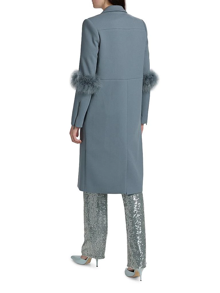 LAPOINTE Re-Edition Faux Fur-Trim Virgin Wool Coat 5