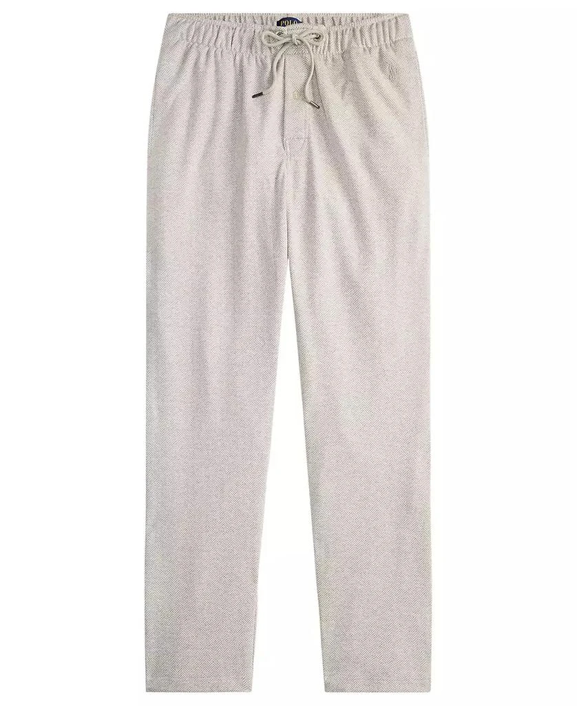 Ralph Lauren Men's Herringbone Drawstring Pajama Pants 4