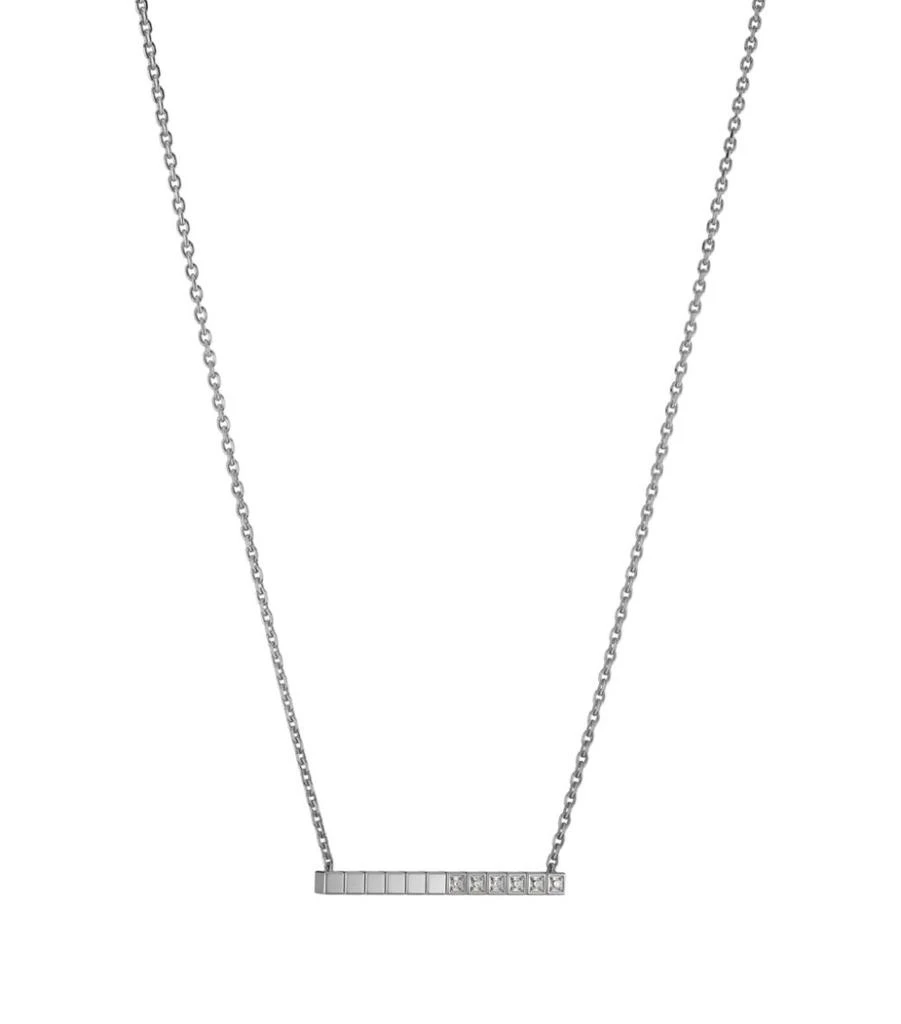 Chopard White Gold and Diamond Ice Cube Necklace 2