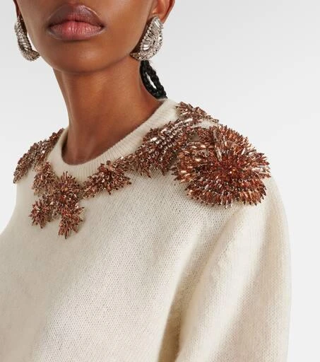 Costarellos Crystal-embellished sweater 4