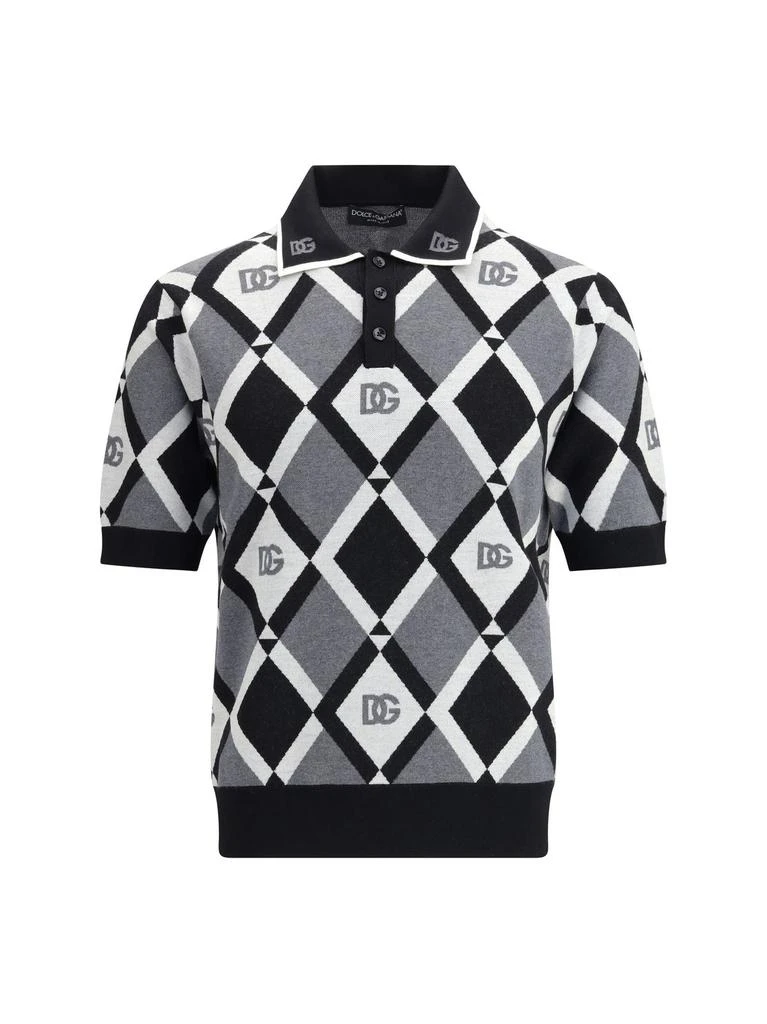 Dolce
Gabbana Dolce
Gabbana Logo Jacquard Polo Shirt from Cettire