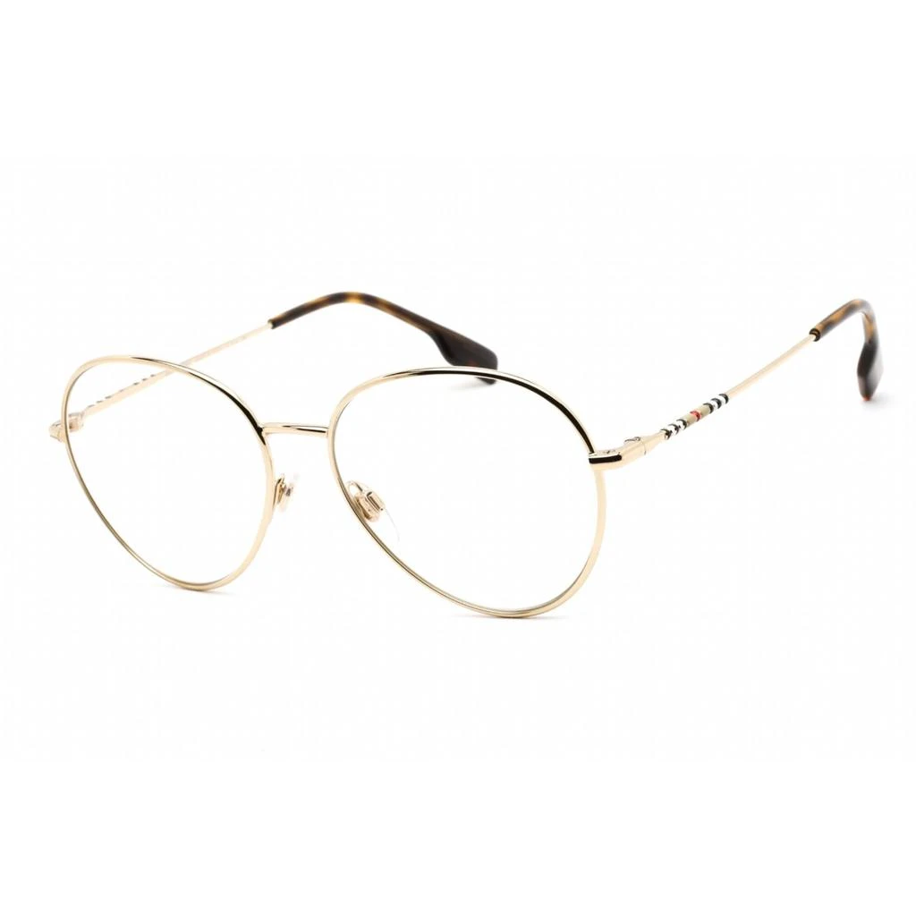 BURBERRY Burberry Unisex Eyeglasses - Clear Lens Light Gold Metal Round Frame | 0BE1366 1340 1