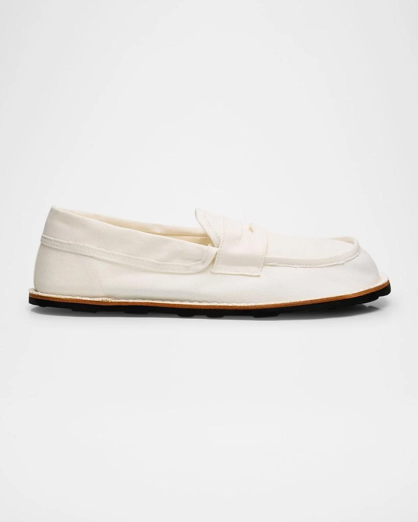 Moschino Men's Canvas Moc-Toe Penny Loafers 1