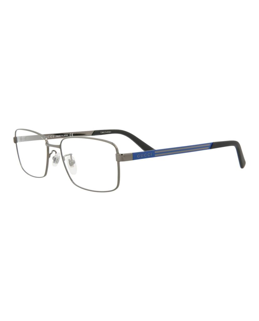Gucci Square-Frame Metal Optical Frames