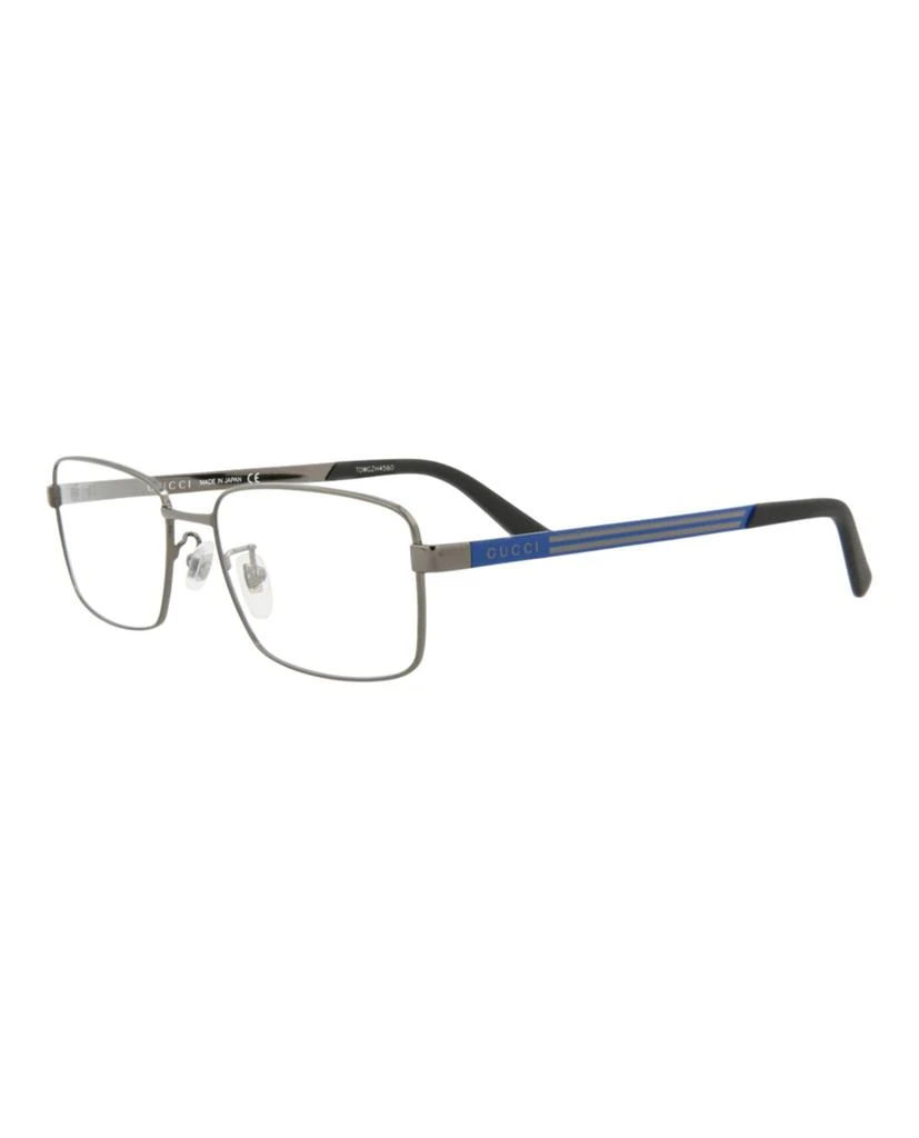 Gucci Square-Frame Metal Optical Frames 2