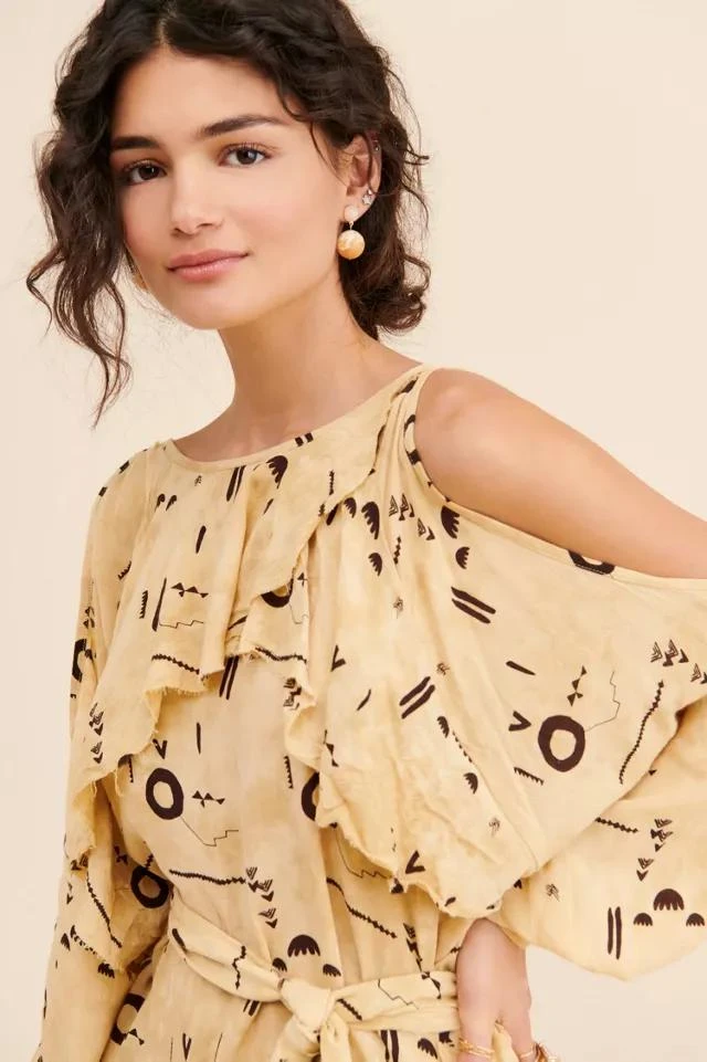 One Teaspoon One Teaspoon Billowing Printed Midi Dress 3