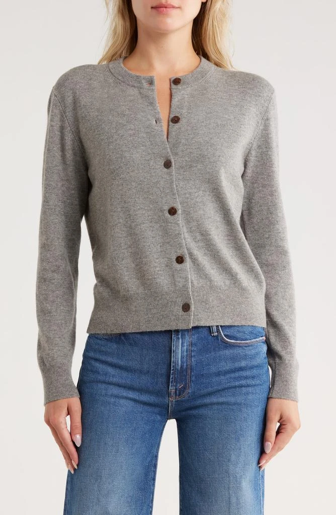 Vince Crewneck Wool Blend Cardigan