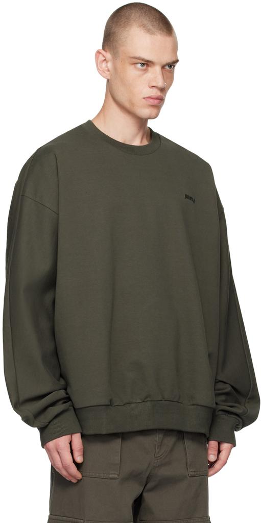 Juun.J Gray Crewneck Sweatshirt