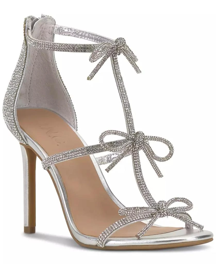 INC International Women's Nolino Beaded Bow T-Strap Dress Sandals, Created for Macy's 1