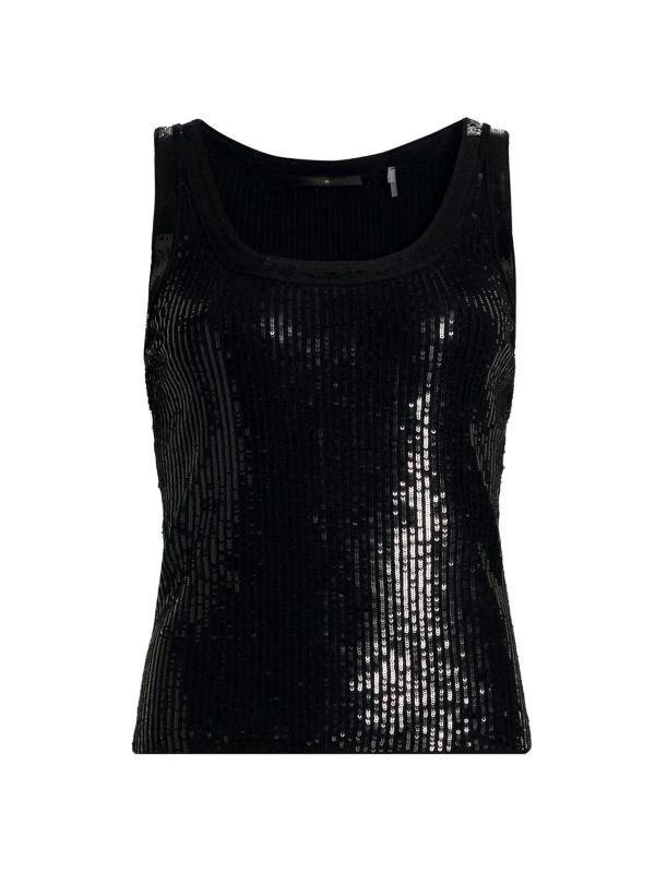 Kobi Halperin Isla Sequined Wool Crop Tank 6