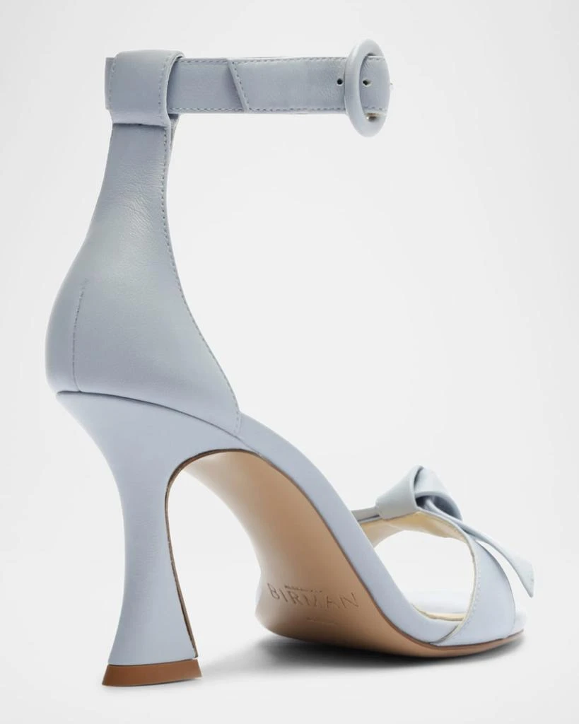 Alexandre Birman Clarita Knot Ankle-Strap Leather Sandals 3