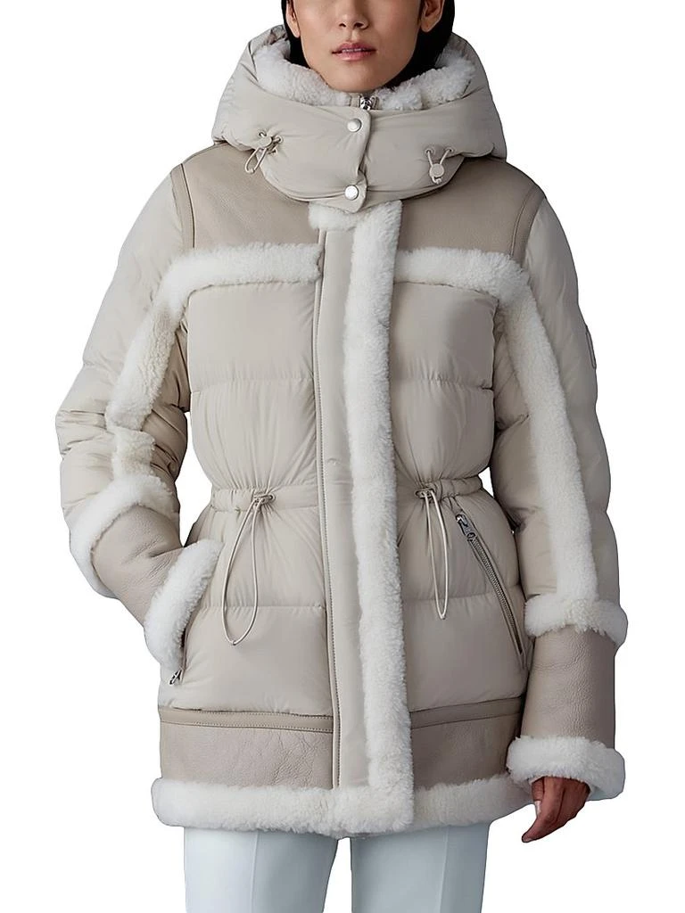 Mackage Lilibeth Mixed-Media Shearling Down Parka 3