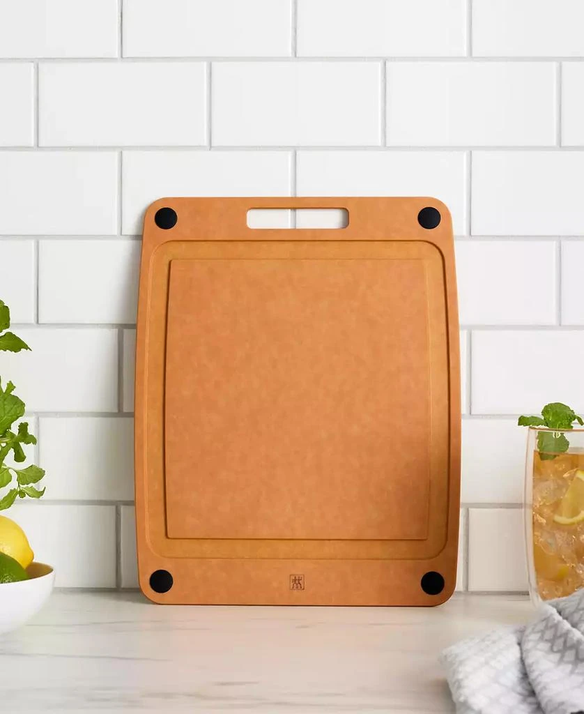 ZWILLING Plant Fiber 14x11.25" Natural with Juice Grooves and Silicone Feet Cutting Board 2