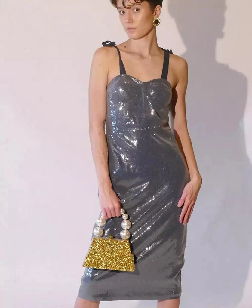 Milanblocks Forever Love Glitter Top Handle Acrylic Clutch 8