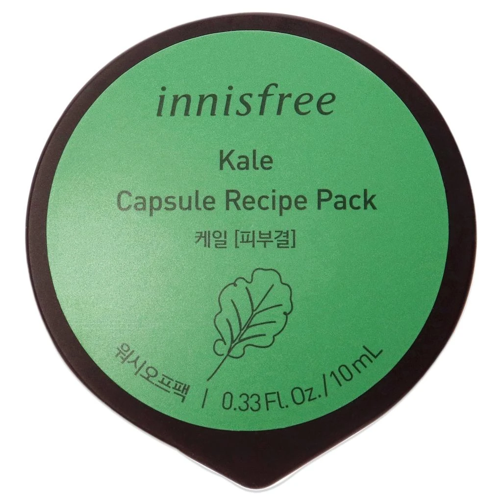 Innisfree Capsule Recipe Pack Mask - Kale by  for Unisex - 0.33 oz Mask 1