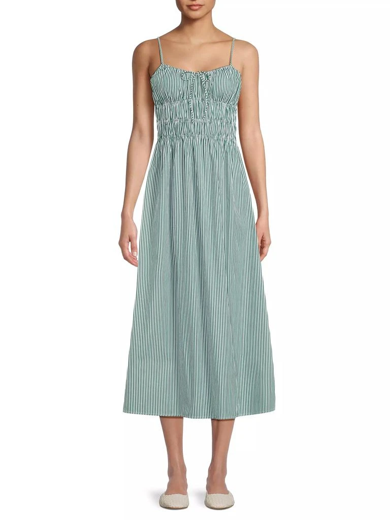 Faithfull the Brand Marianne Cotton A-Line Midi-Dress 3