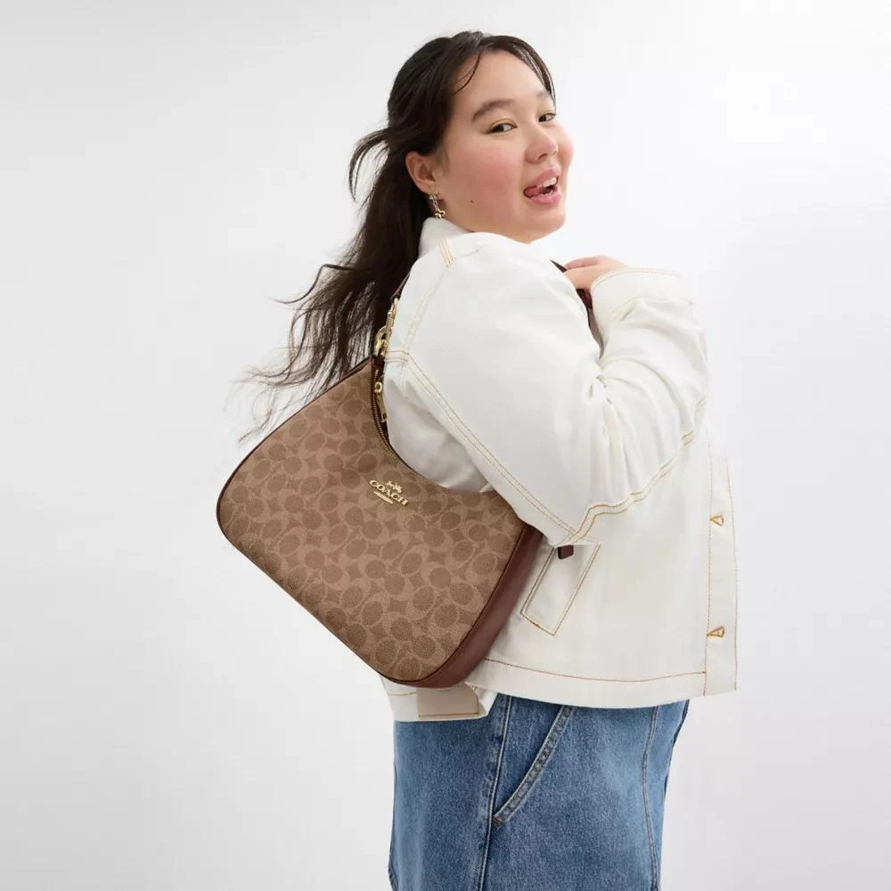 Coach Teri Hobo Bag In Signature Canvas 2
