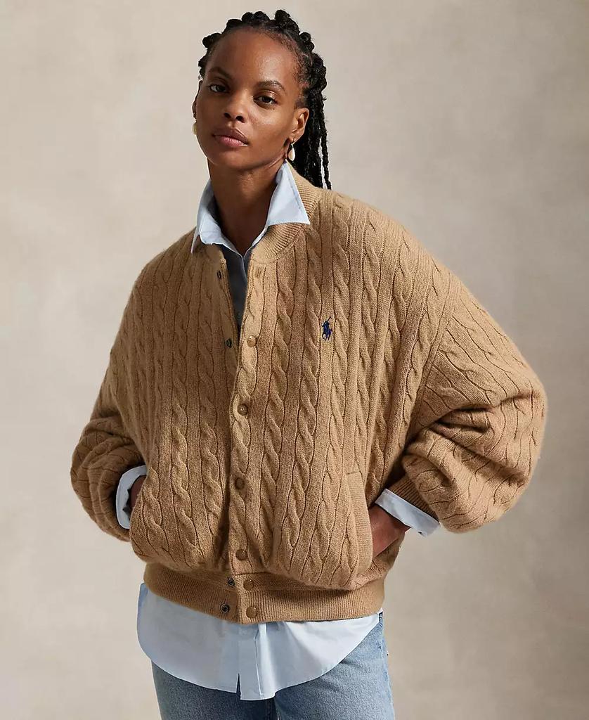 Ralph Lauren Women
s Cable Bomber Jacket
