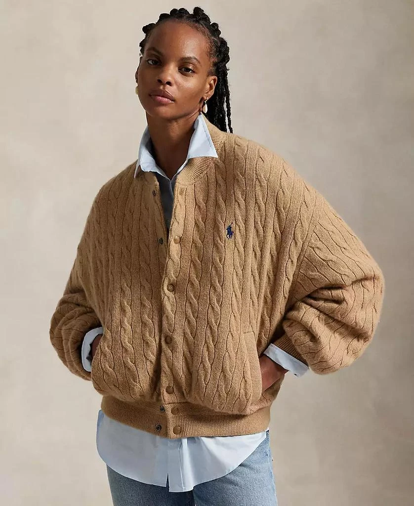 Ralph Lauren Women
s Cable Bomber Jacket 1