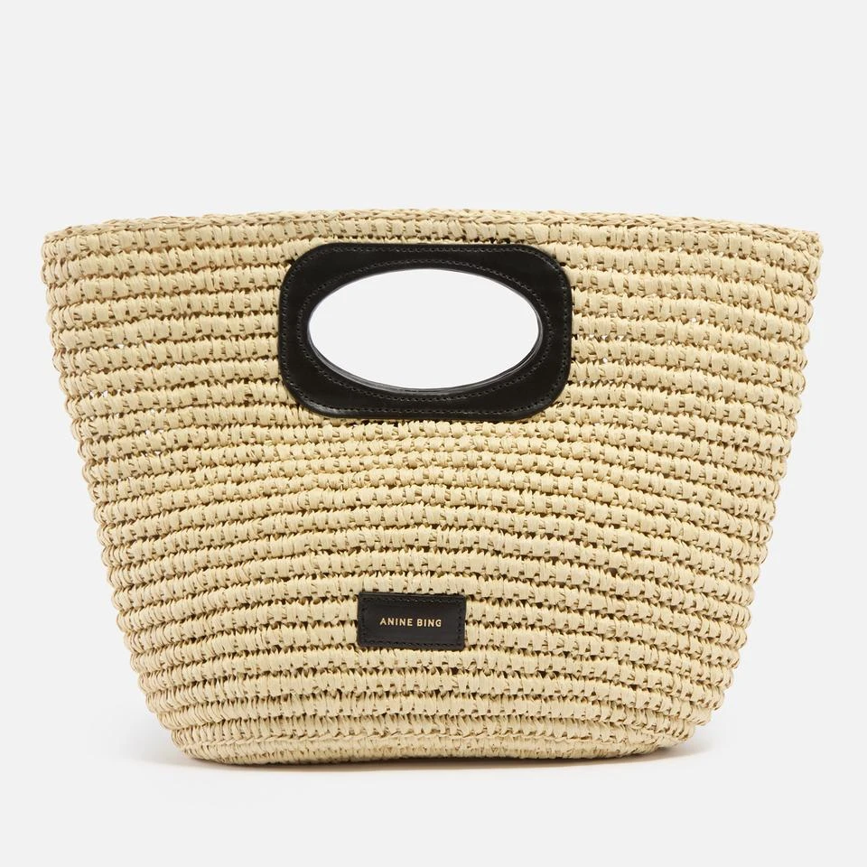 ANINE BING Anine Bing Mogeh Raffia Tote Bag 1