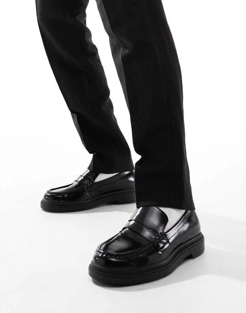 Bershka Bershka loafer in black 1