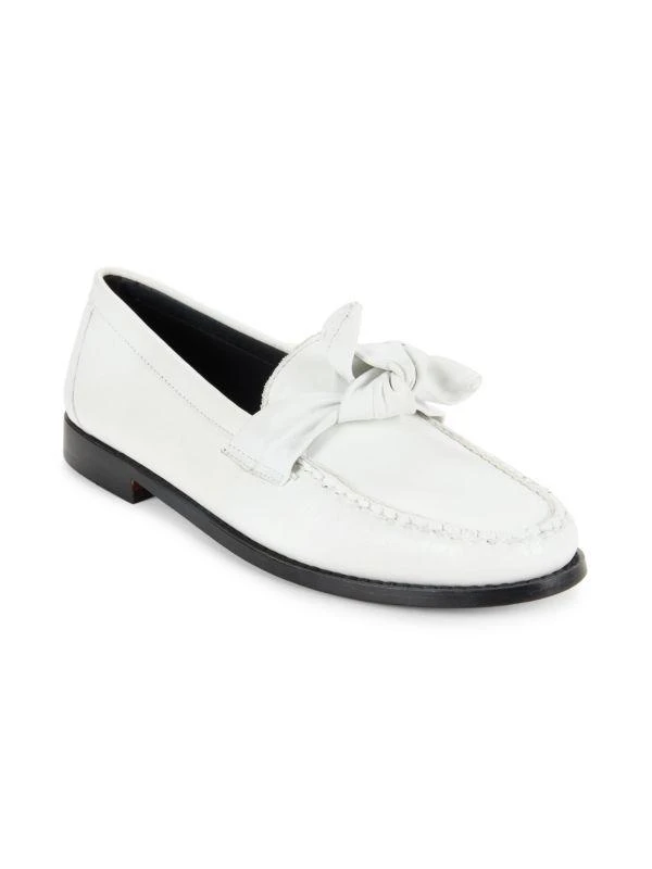 G.H. Bass Venetian Bow Leather Loafers 2