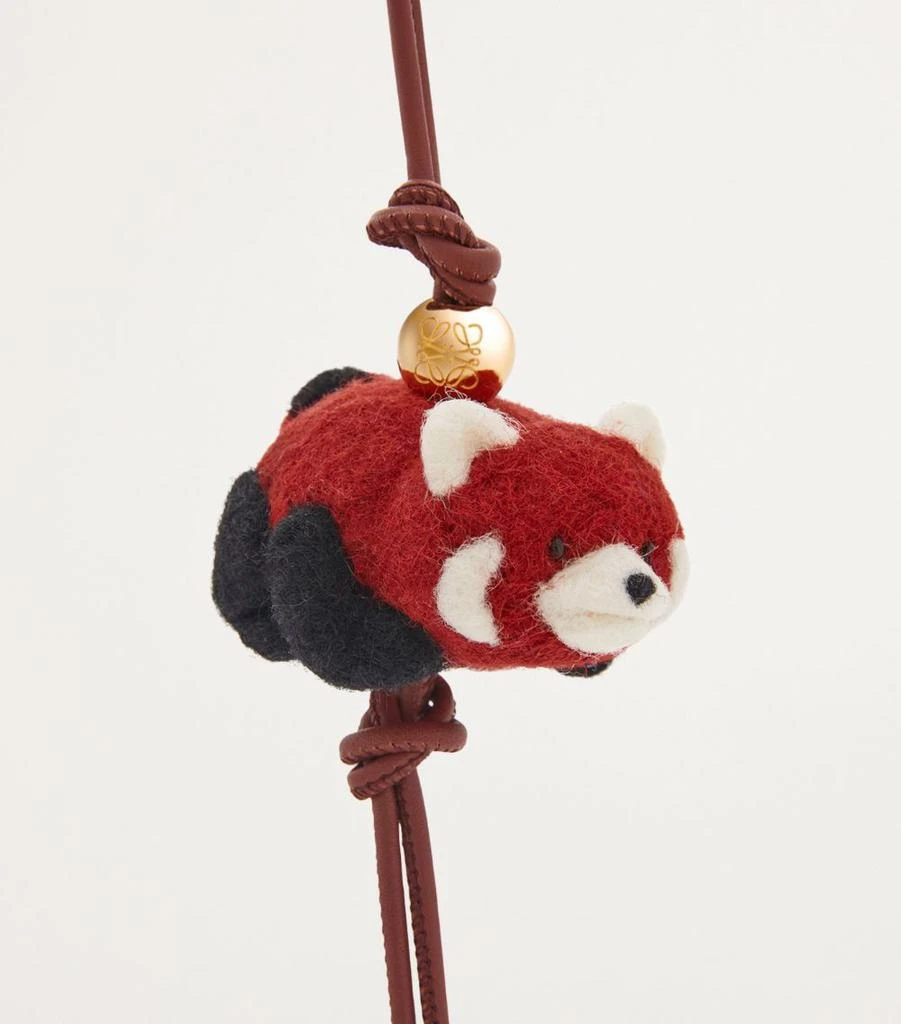 Loewe Felt Red Panda Charm 2