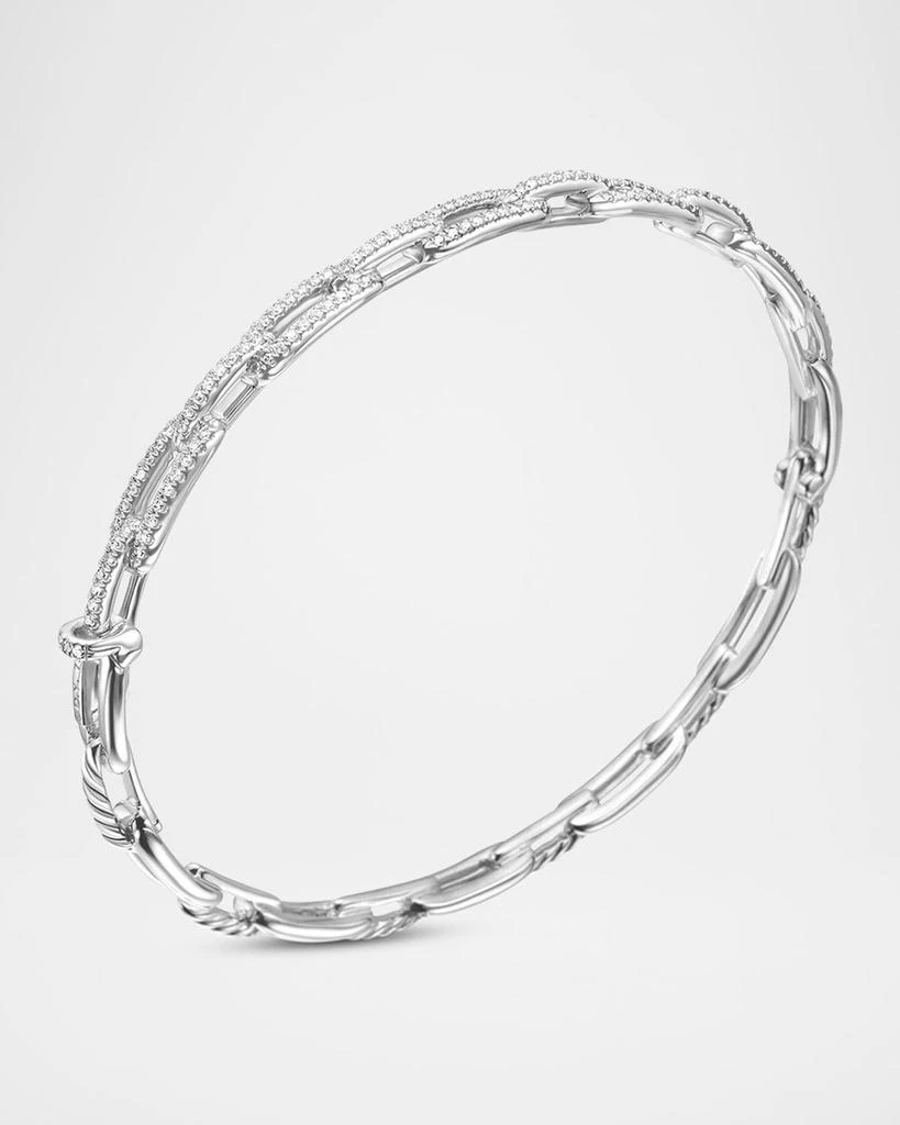 David Yurman 4mm Stax Chain Link Bracelet with Diamonds in 18K Gold 3