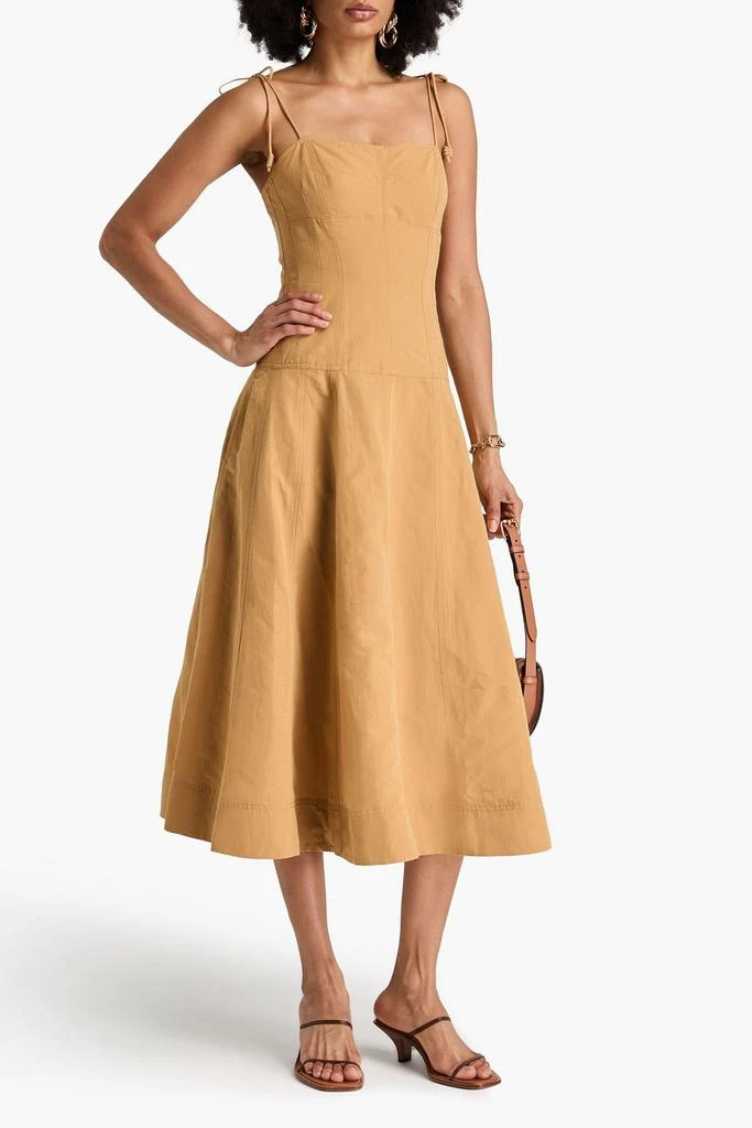 Ulla Johnson Batista cotton, linen and silk-blend midi dress 2