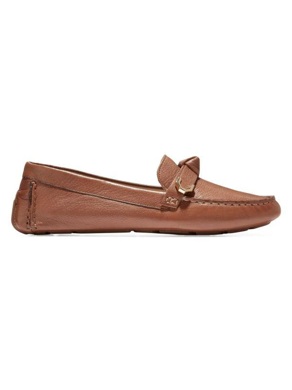 Cole Haan Evelyn Bow Leather Driving Loafers 1