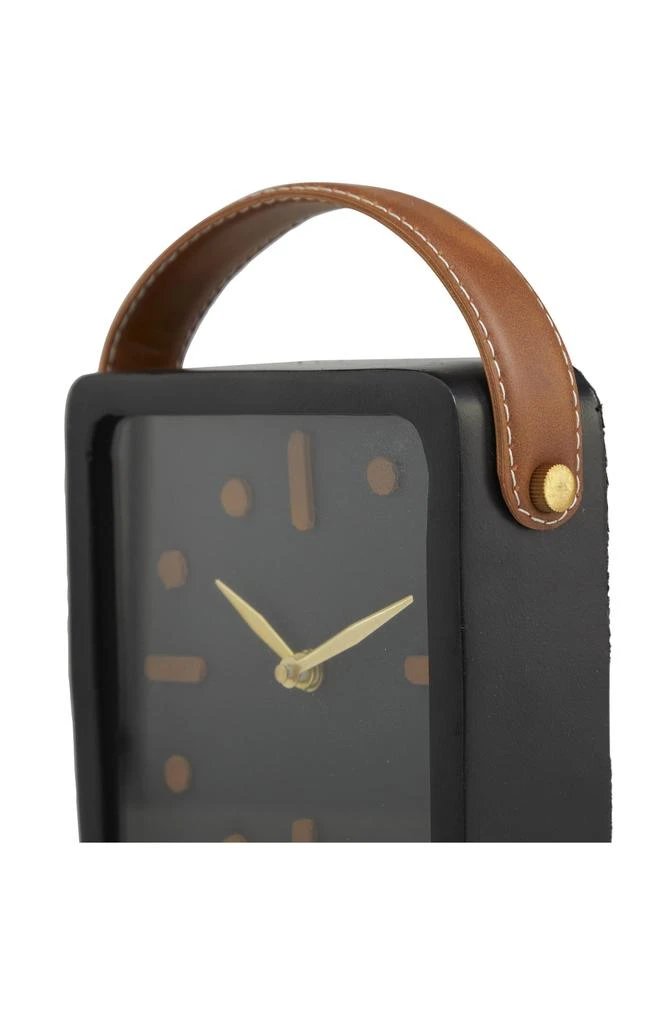 VIVIAN LUNE HOME Modern Black Metal Clock 5