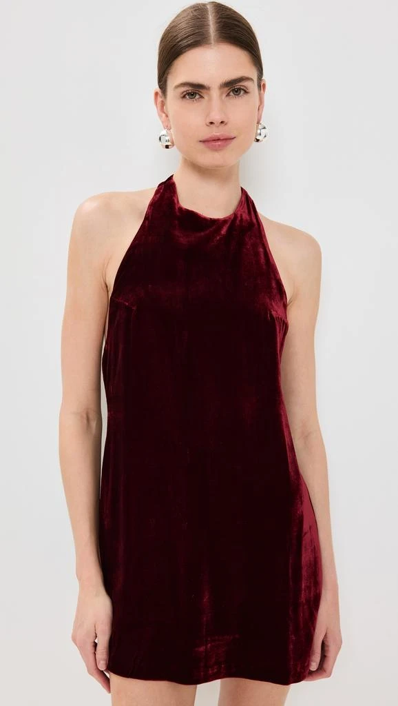 Reformation Avielle Velvet Dress 6