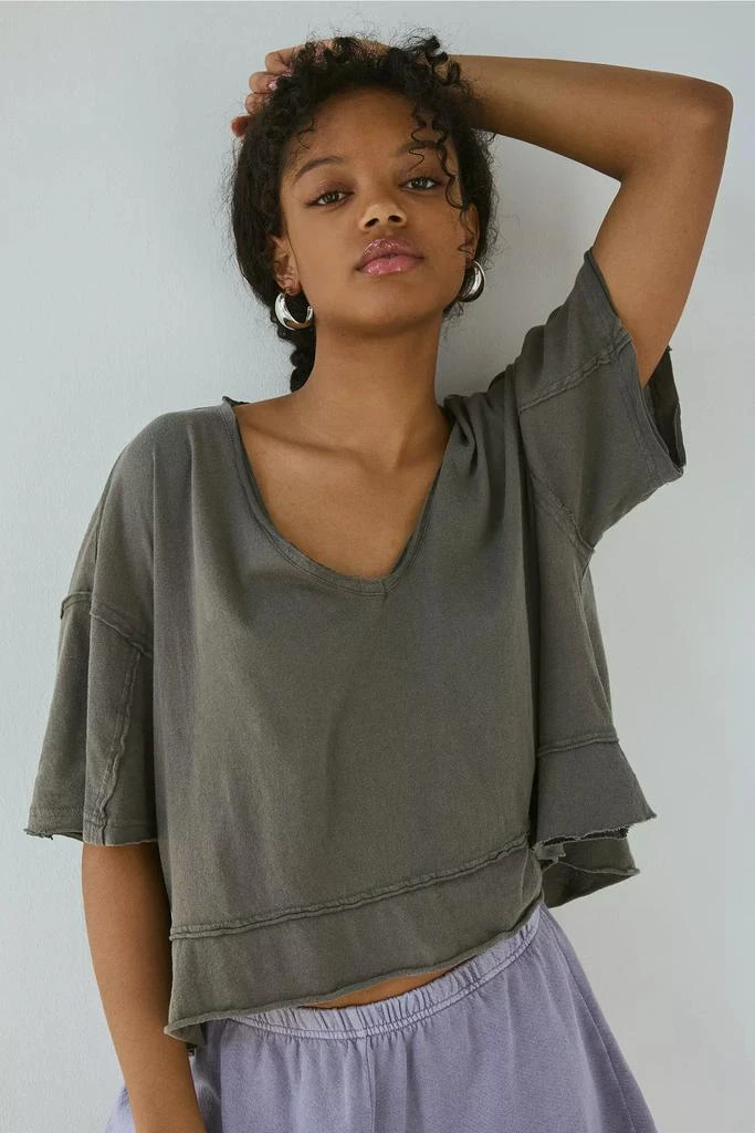 Out From Under Out From Under Rebel Raw-Edge Oversized Tee 1