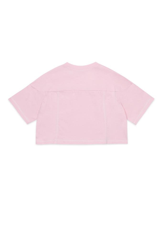Tシャツ・カットソー MARNI Logo print cropped T-shirt Pink THJE0333P3USS018 Marni logo cropped T-shirt for girls | BRAVE KID