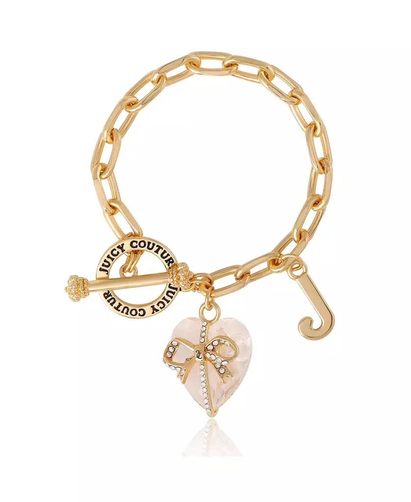 Juicy Couture Heart Stone 
J Charm Bracelet