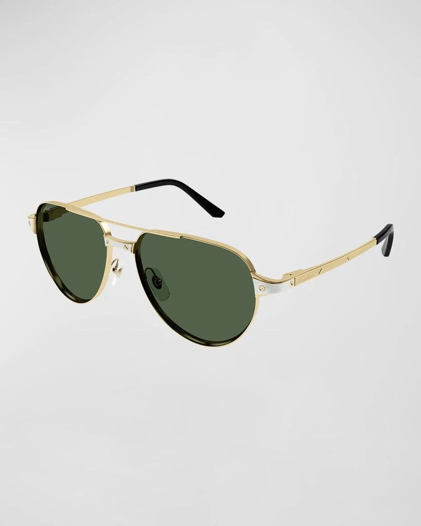 Cartier Men's Metal Aviator Sunglasses 1