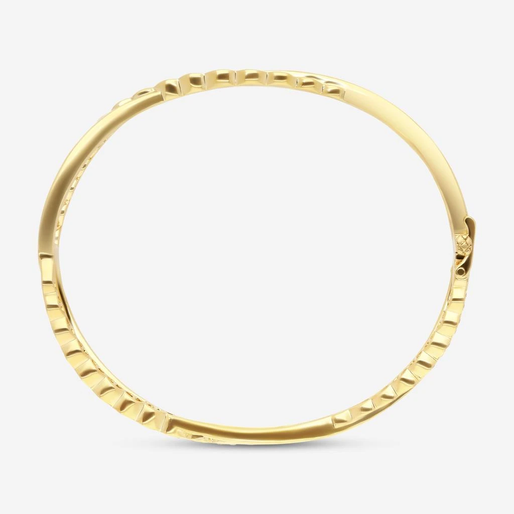 Hearts On Fire Hearts On Fire Lorelei 18K Yellow Gold Floral Twist Bangle Bracelet HFBLORFTW00658Y-M 2