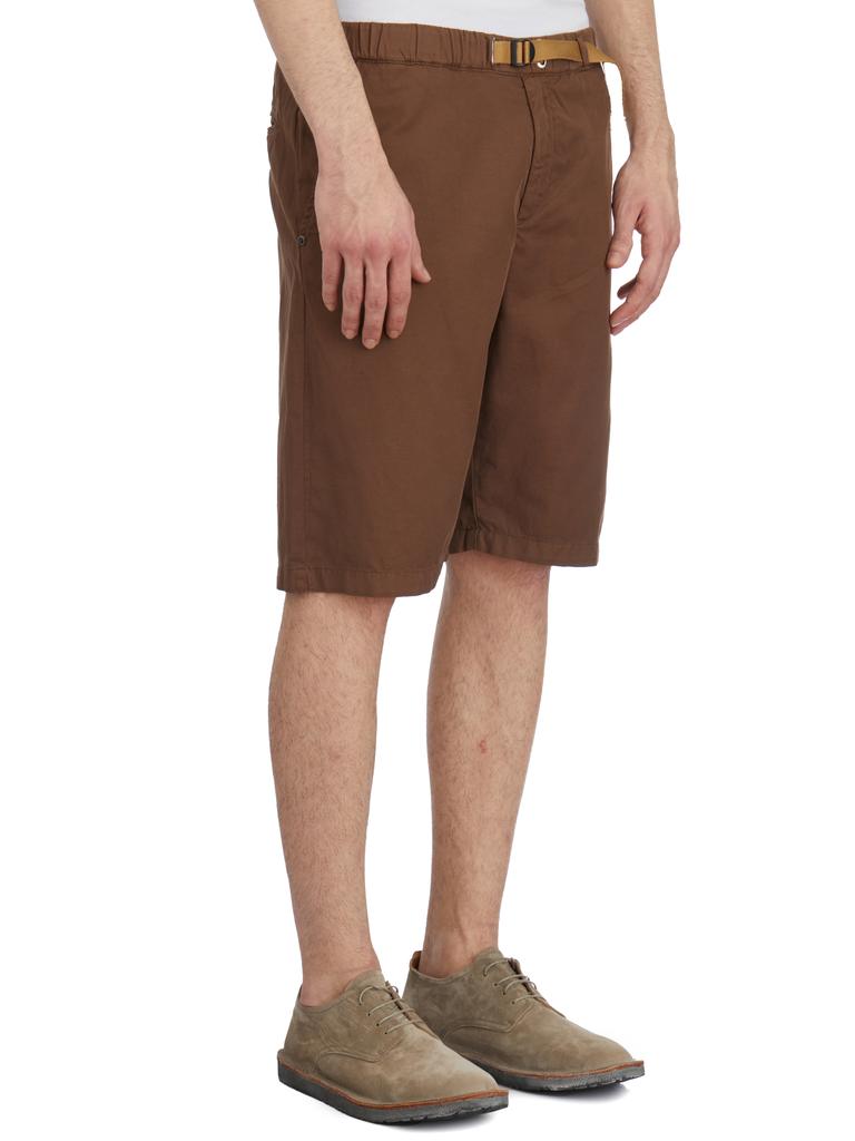 WHITE SAND COTTON AND LINEN BERMUDA SHORTS