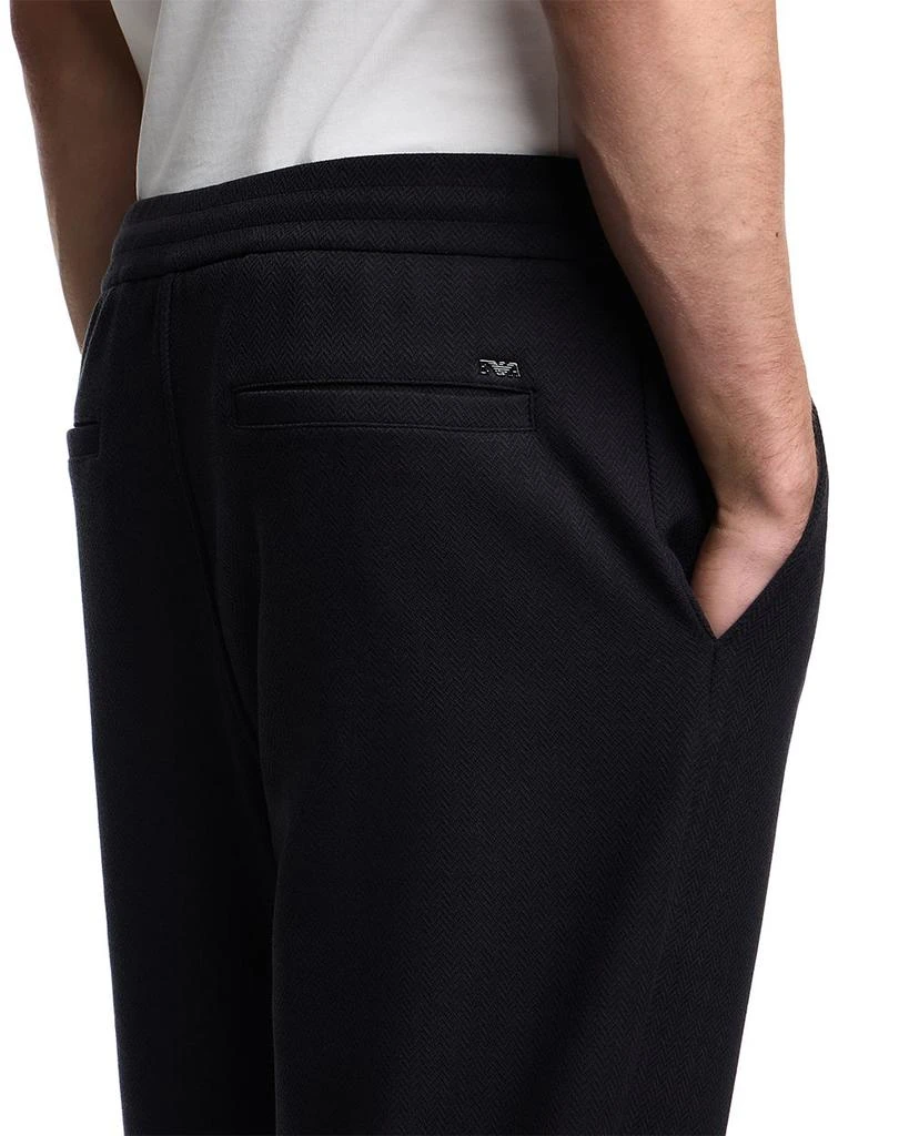 Emporio Armani Chevron Motif Interlock Joggers 4