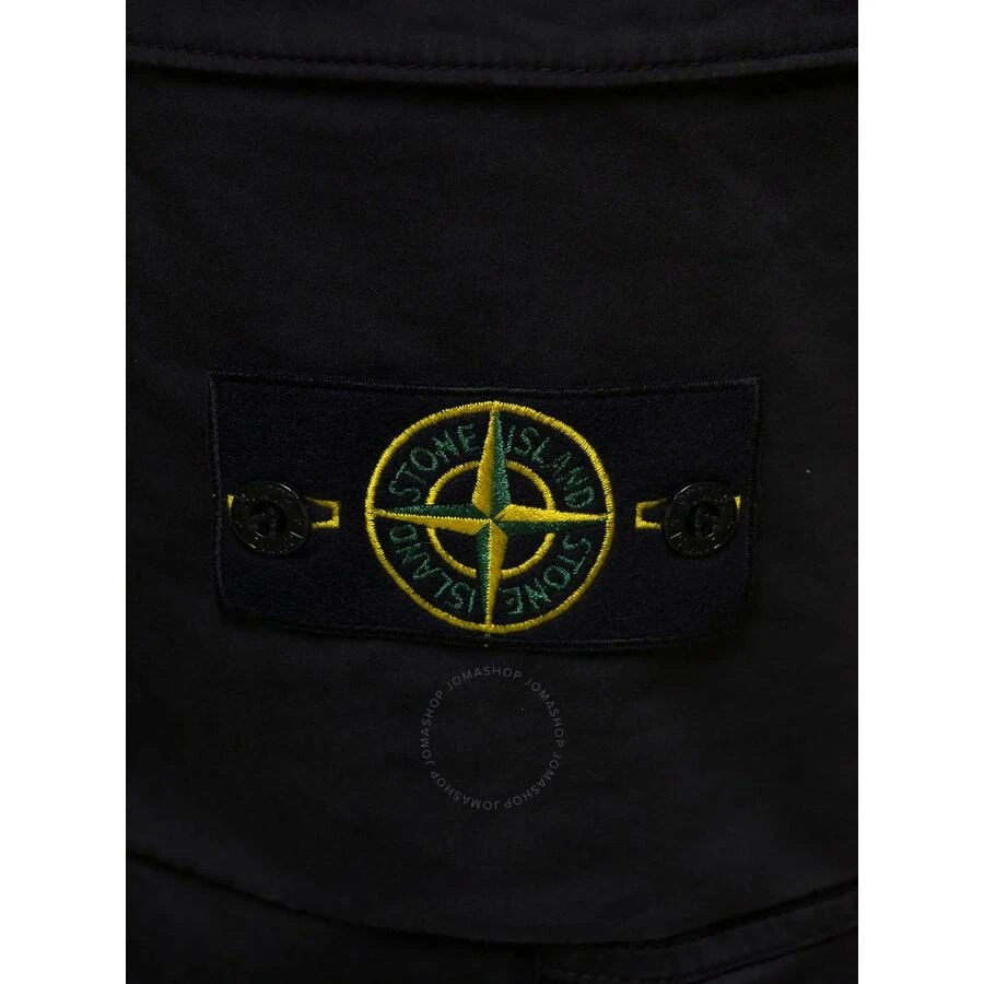 Stone Island Black Logo Patch Cargo Pants 3