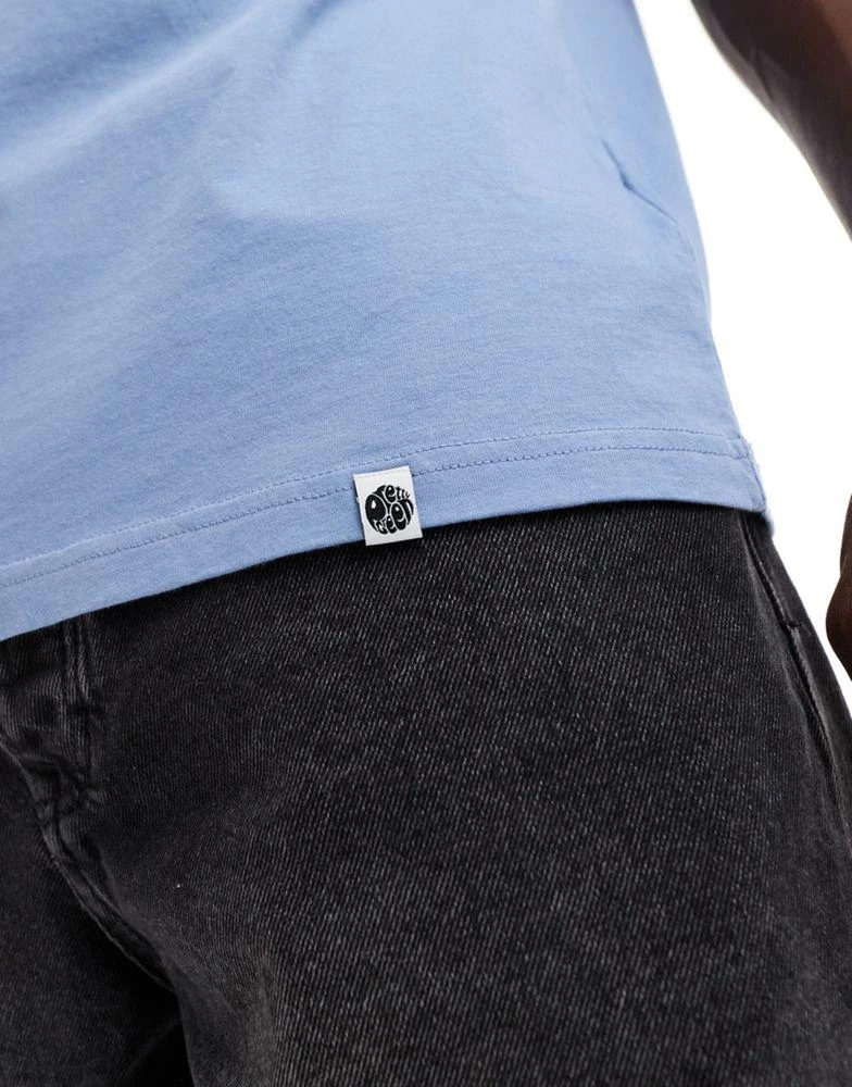 Pretty Green Pretty Green gillespie logo t-shirt in blue 4