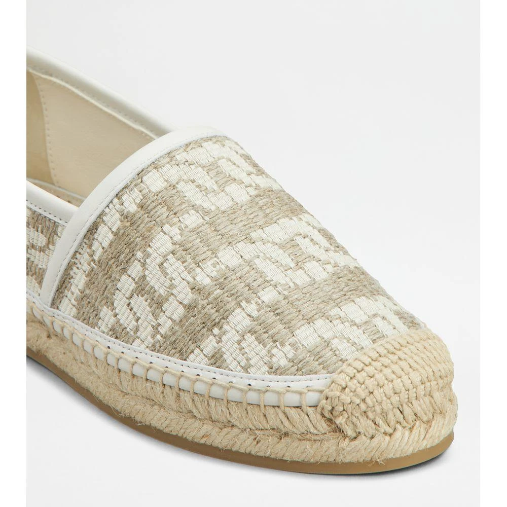 Tod's Kate Espadrilles in Canvas and Leather 5