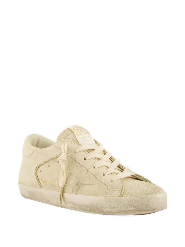 Golden Goose Pale Yellow Suede Sneakers 2