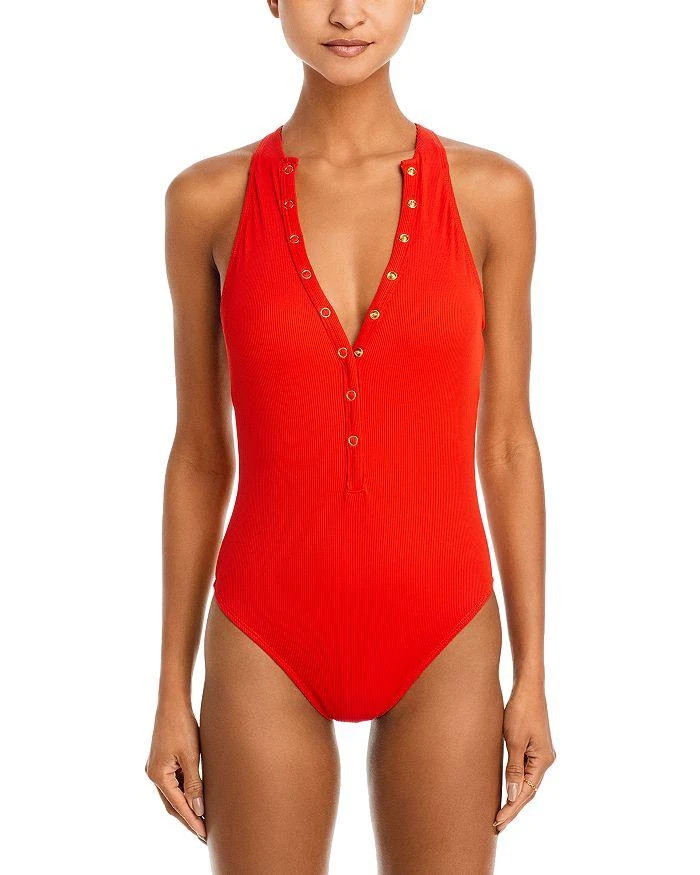 Robin Piccone Amy Ribbed Swimsuit 5
