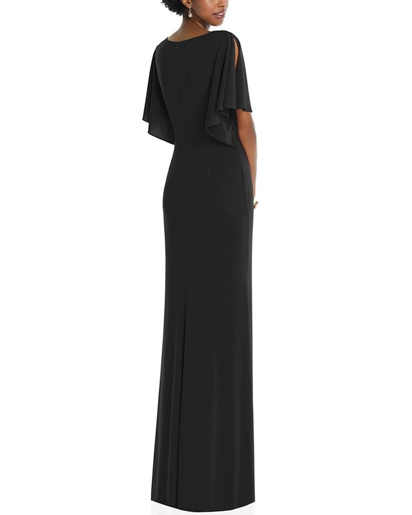 Dessy Collection Faux Wrap Split Sleeve Maxi Dress 2