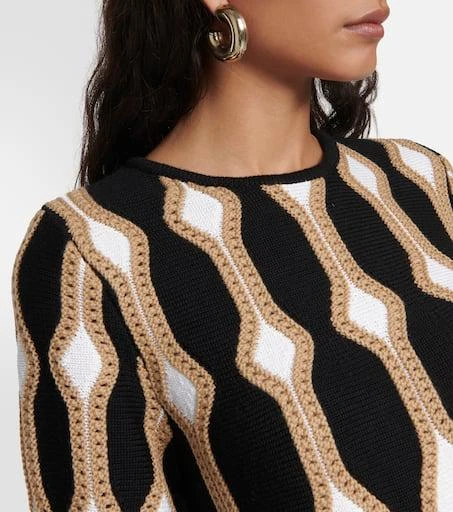 Chloé Intarsia wool and silk sweater 4