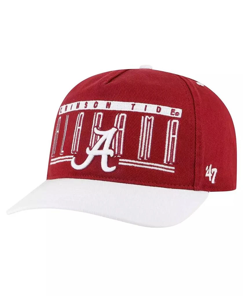 47 Brand Men's Crimson Alabama Crimson Tide Double Header Hitch Adjustable Hat 1