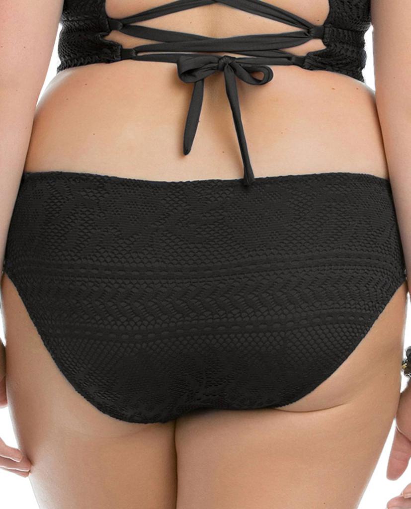 Becca Women's Side Shirred Hipster Bikini Bottom - Plus
